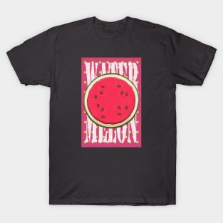 Watermelon Retro fruit Poster T-Shirt